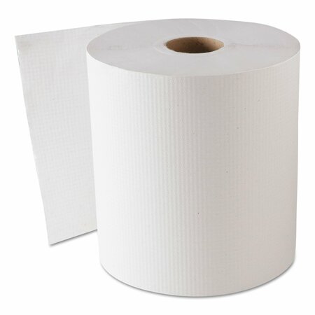 Gen Hardwound Paper Towel, 1 Ply Ply, Continuous Roll Sheets, 800 ft., White, 6 PK GEN1820